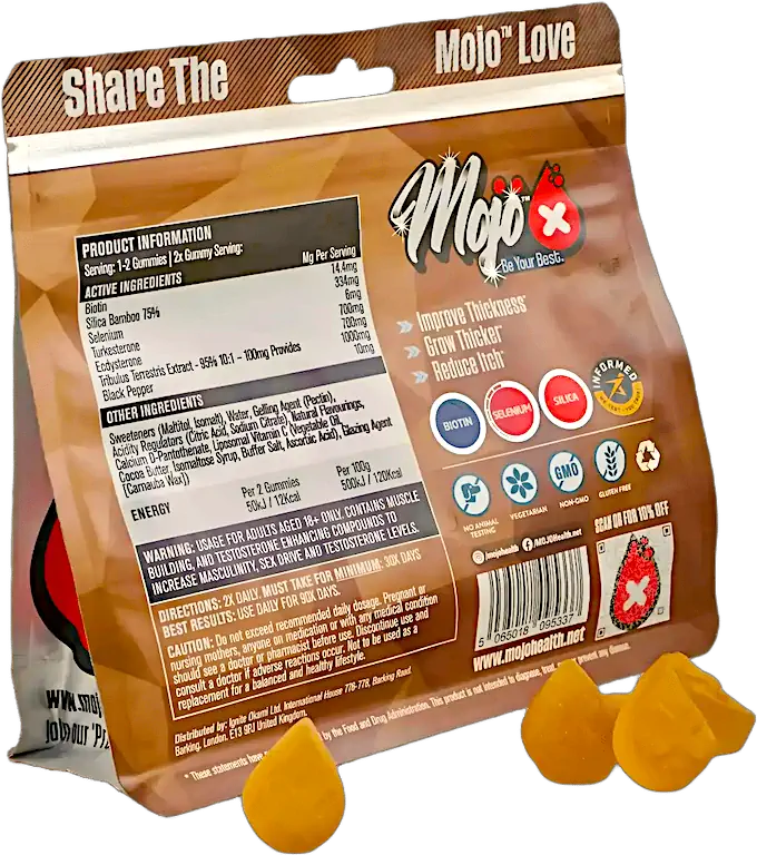 Mojo Beard Beard Growth Accelerator Gummies Grow A Beard Supplement