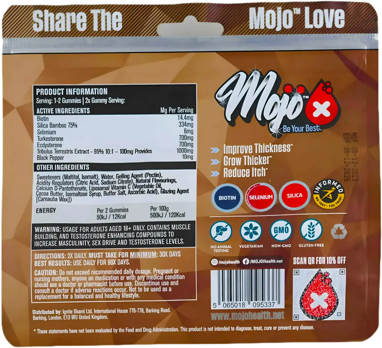 Mojo Beard Beard Growth Gummies