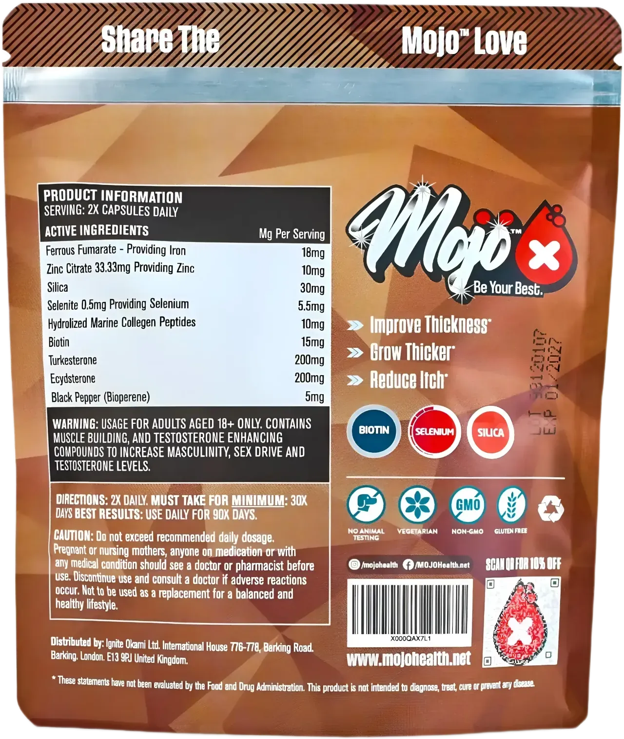 Mojo Beard Growth Accelerator Supplement 3