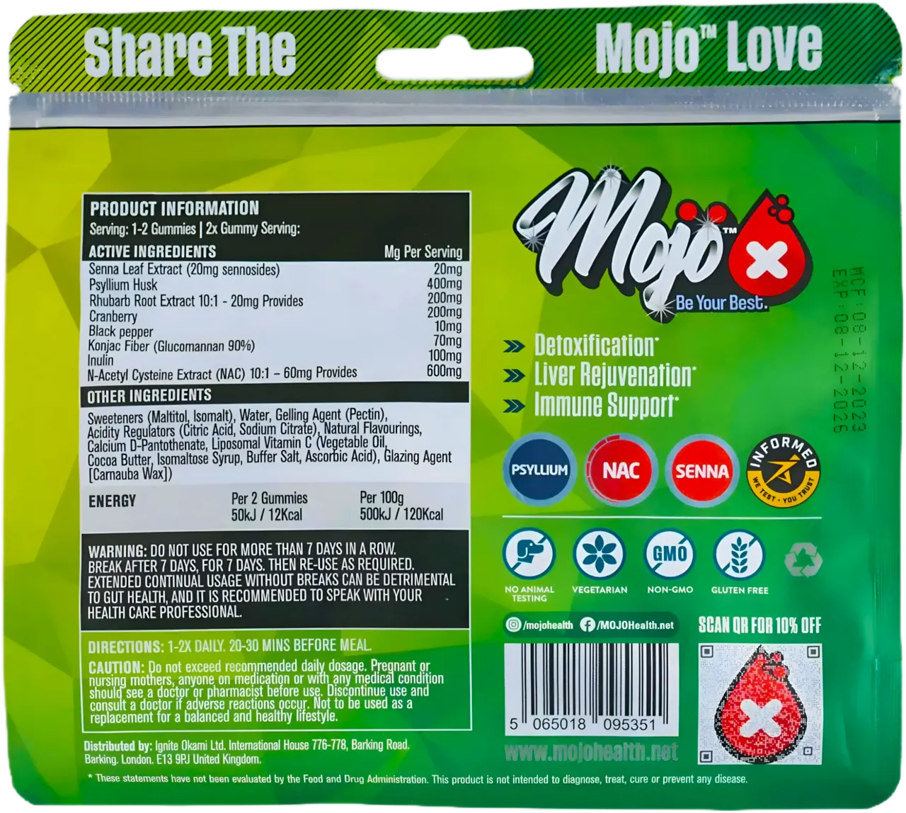 Mojo Detox Gummies Liver Detox
