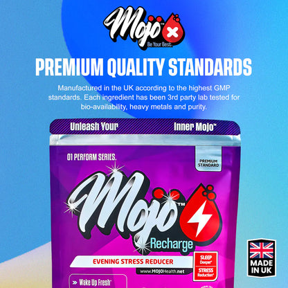 Mojo Recharge Melatonin L Tryptophan L Theanine Valerian Hops Chamomile Natural Sleep Aid Capsules Supplements 2