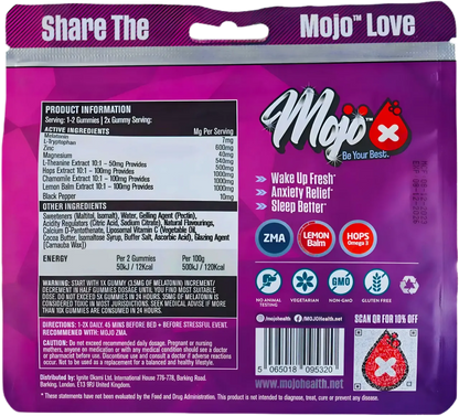 Mojo Recharge Sleep Melatonin L Tryptophan Gummies