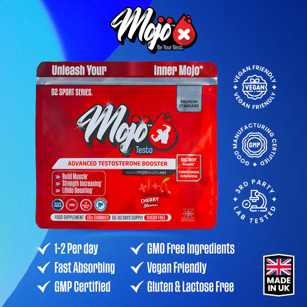 Mojo Testo Natural Testosterone Booster Gummies Best Uk Turkesterone Ecdysterone Tribulus Supplements 3