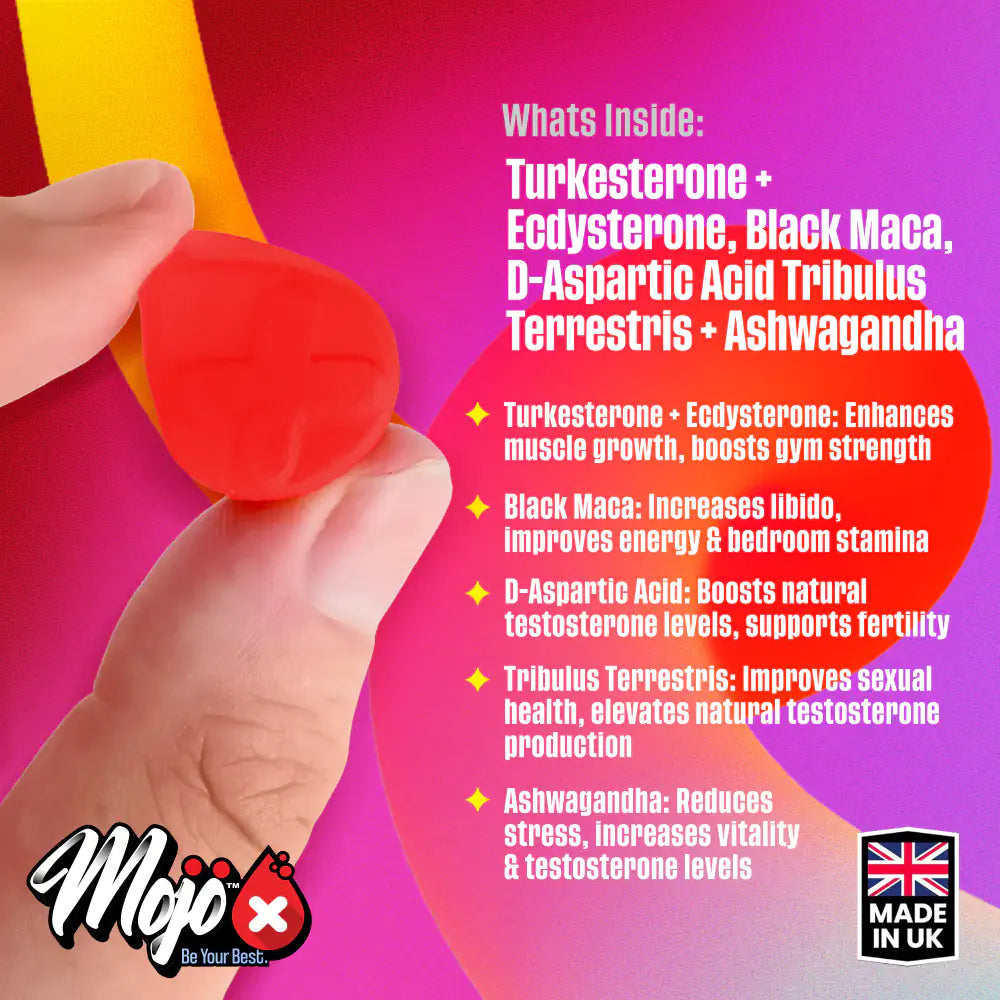 Mojo Testo Natural Testosterone Booster Gummies Best Uk Turkesterone Ecdysterone Tribulus Supplements 6