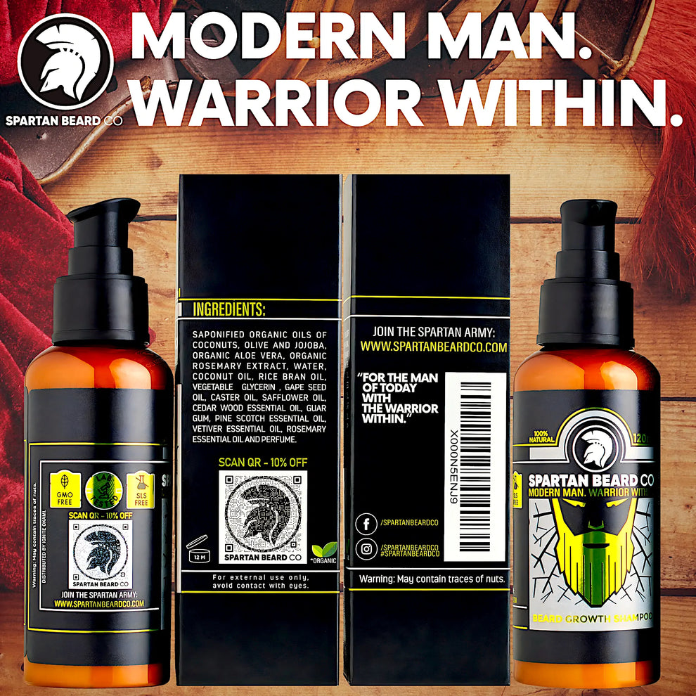 SPARTAN Beard Growth Shampoo - Product Pack