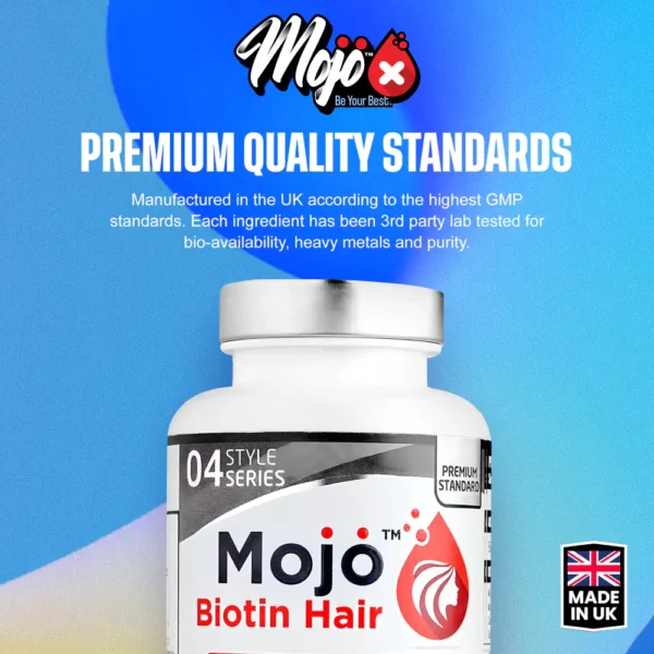 Mojo Biotin Hair Growth Hair Loss B7 Men Womens Beauty Skin Nails Supplement 3
