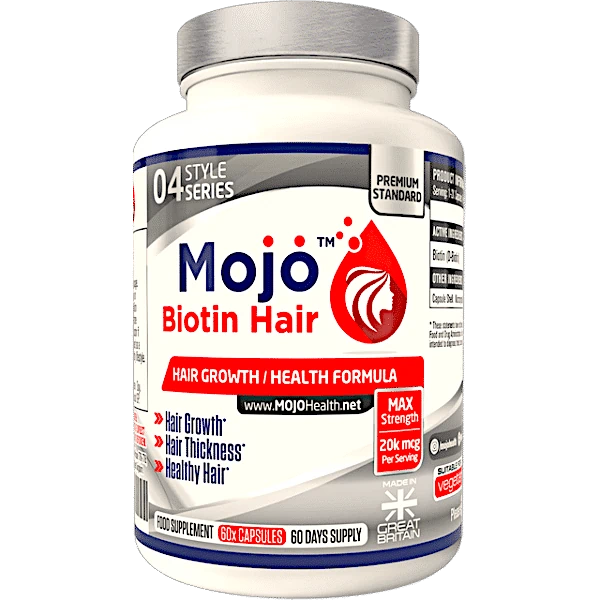 Mojo Biotin Hair Hair Growth Loss High Strength Beauty Hair Skin Nails Tablets Best Uk Vitamins B7 Complex Capsules For Women Men Supplements 0