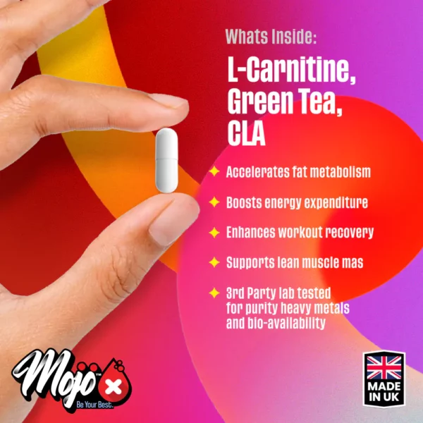 Mojo Burn L Carnitine T5 Thermogenic Keto Fat Burner Burners Pills Weight Loss Management Appetite Suppressant Best Uk Supplement 4