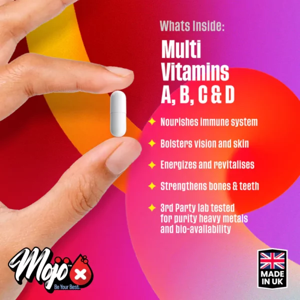Mojo Multi Vitamins Vitamin One A Day Mineral Methylated Complex Best Uk Supplements 5