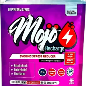 Mojo Recharge Sleep Aid Capsules Melatonin L Tryptophan L Theanine Non Drowsy Night Time Pm Mood Nootropic Calms Anxiety Best Uk Zma Chamomile Hops Valerian Supplement 0