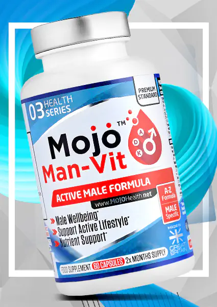 MOJO MAN VIT Best for Men Ultra Mens Optimen Male Multi Vitamin Vitamins UK Supplements