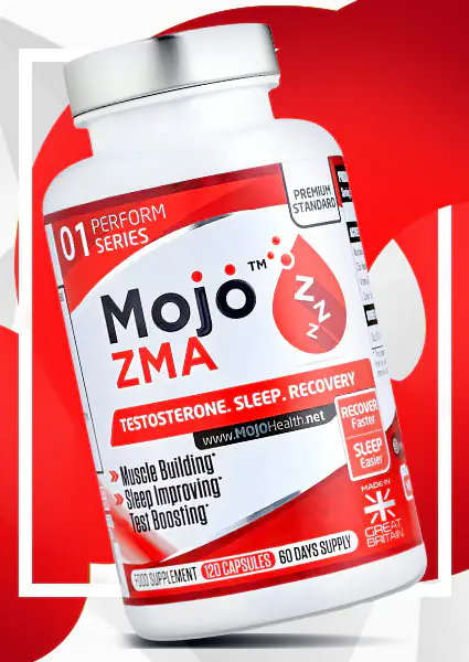 MOJO ZMA Zinc Magnesium for Sleep B6 ZMAG Sleep Aid Natural Testo Booster Supplements