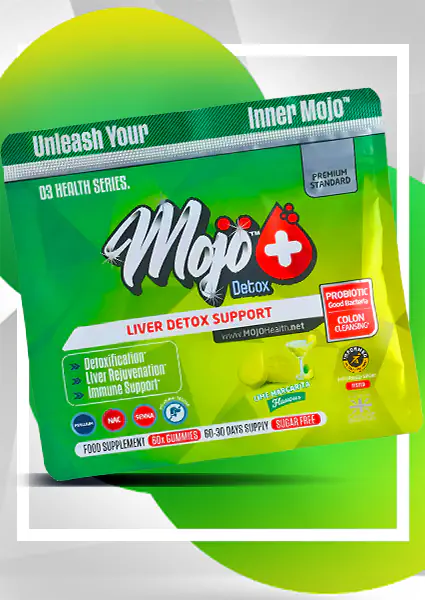 MOJO Liver Detox Gummies Gallbladder Detoxification Supplements Colon Cleanse Vitamins Best UK