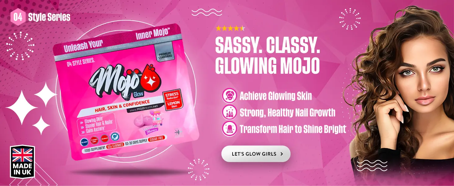 MOJO Glow Gummies Collegen Peptides St Johns Wort Selenium Biotin
