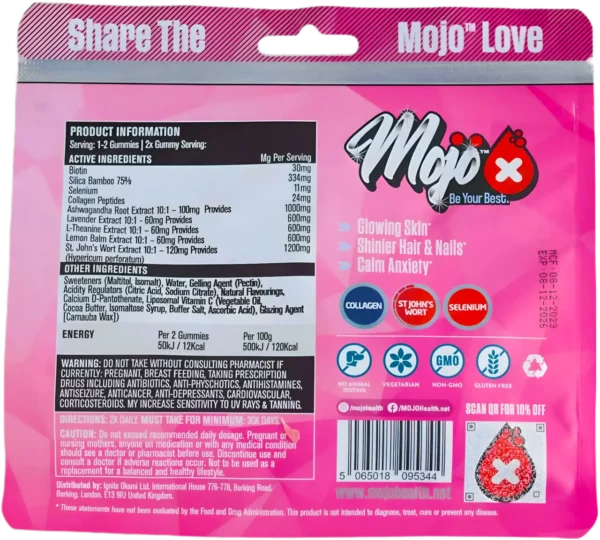 MOJO Glow - College Peptides Hair Skin Nails St Johns Wort
