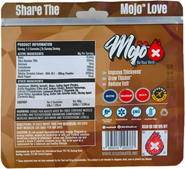 Mojo Beard Beard Growth Gummies