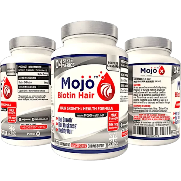 Mojo Biotin Hair Growth Supplement Male Balding Womens Hair Loss 2