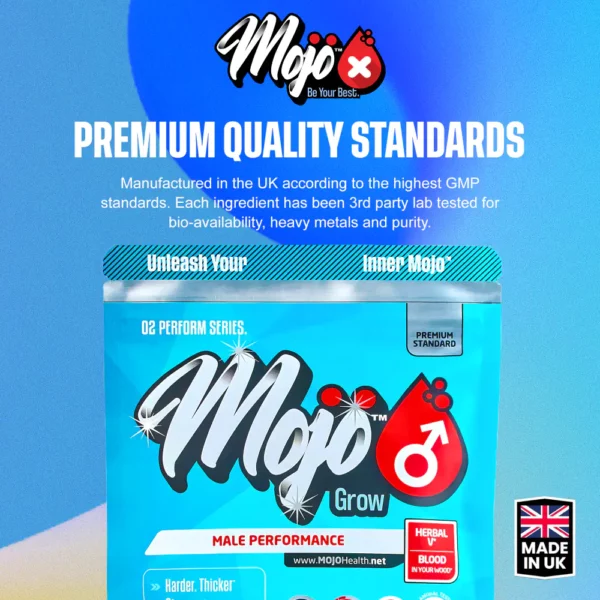 Mojo Grow Mens Male Libido Maca Root Black Best Sexual Drive Health Erectile Dysfunction Capsules 2