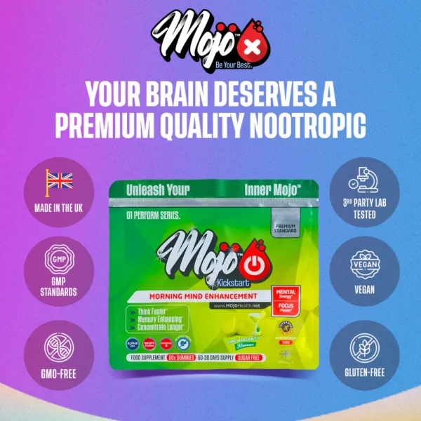 Mojo Kickstart Nootropic Gummies Adhd Focus Memory Best Brain Booster Mental Clarity Nootropics Neurotropic Uk Supplement 5