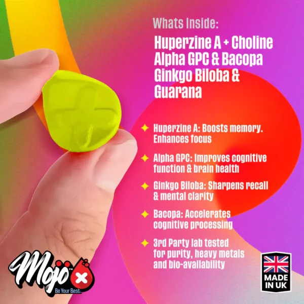 Mojo Kickstart Nootropic Gummies Adhd Focus Memory Best Brain Booster Mental Clarity Nootropics Neurotropic Uk Supplement 6