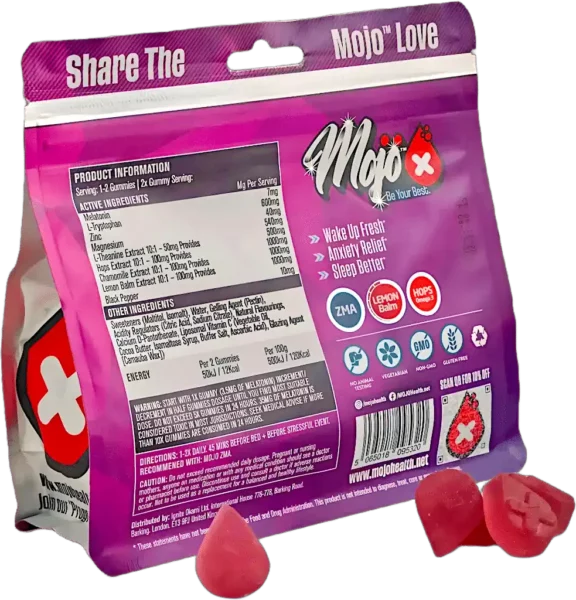 Mojo Recharge Melatonin Natural Sleep Gummies 2