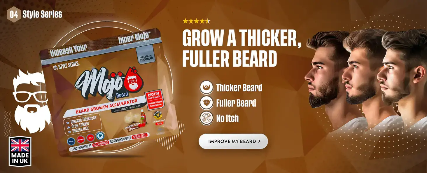 Mojo Beard Growth Supplements To Grow A Beard Biotin Facial Hair Accelerate Best Uk Gummies