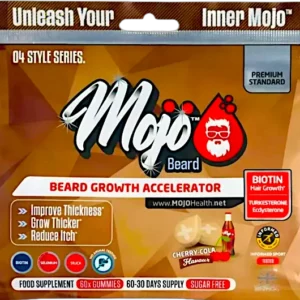 Mojo Beard Growth Gummies Grow A Beard Supplement Biotin B7 Facial Hair Accelerator Vitamins Best Uk Collagen Turkesterone Ecydesterone For Men