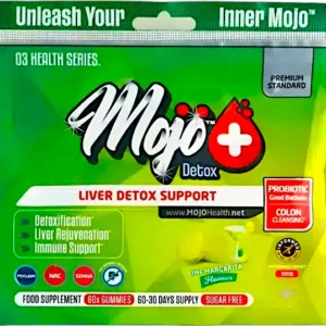 Mojo Detox Gummies Acidophilus Probiotic Prebiotic Senna Gut Health Colon Parasite Cleanse Gut Flora Constipation Best Uk Alcohol Drug Detoxification Gallbladder Bloat Supplement