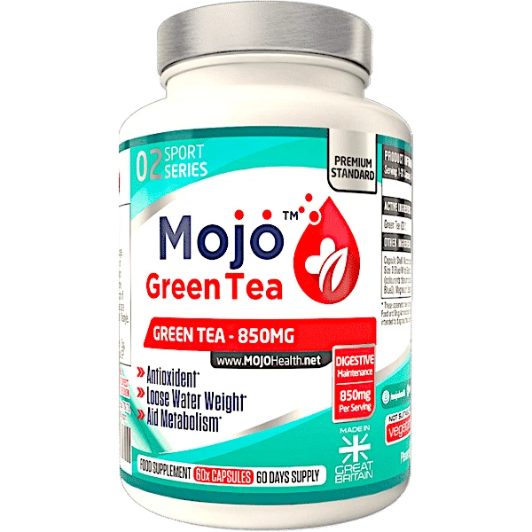 Mojo Green Tea Herbal Calorie Fat Burner Natural Diuretic Reduce Shed Water Weight Loss Capsules Supplement