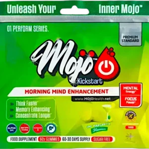 Mojo Kickstart Nootropic Gummies Alpha Brain Booster Genius Brain Fog Memory Mind Enhancer Best Uk Adhd Neurotropic Laser Focus Cognitive Concentration Supplement