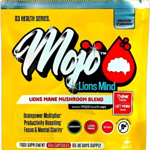 Mojo Lions Mind Nootropic Lions Mane Mushroom Complex Alpha Brain Booster Reishi Cordyceps Laser Focus Cognitive Concentration Genius Brain Fog Memory Mind Enhancer Best Uk Adhd Neurotropic Supplement