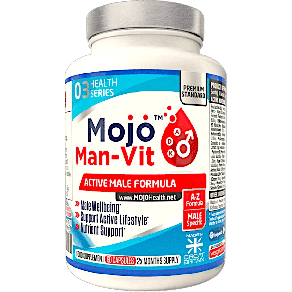 Mojo Man Vit Best Uk Mens Multi Vitamin For Ultra Opti Men Male Vitamins Well Man Aid Advance Performance Multivitamins Minerals A Z One A Day Supplement