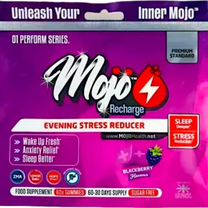 Mojo Recharge Sleep Gummies Melatonin L Tryptophan L Theanine Non Drowsy Night Time Pm Mood Nootropic Calms Anxiety Best Uk Zma Chamomile Hops Valerian Lemon Balm Melissa Supplement