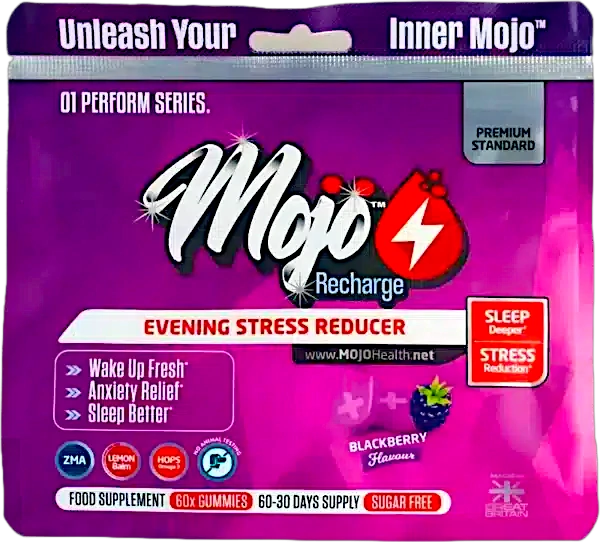 Mojo Recharge Sleep Gummies Melatonin L Tryptophan L Theanine Non Drowsy Night Time Pm Mood Nootropic Calms Anxiety Best Uk Zma Chamomile Hops Valerian Lemon Balm Melissa Supplement