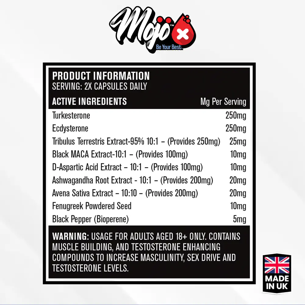 MOJO Macho Natural Musculinity Booster Gummies Tribulus Supplements